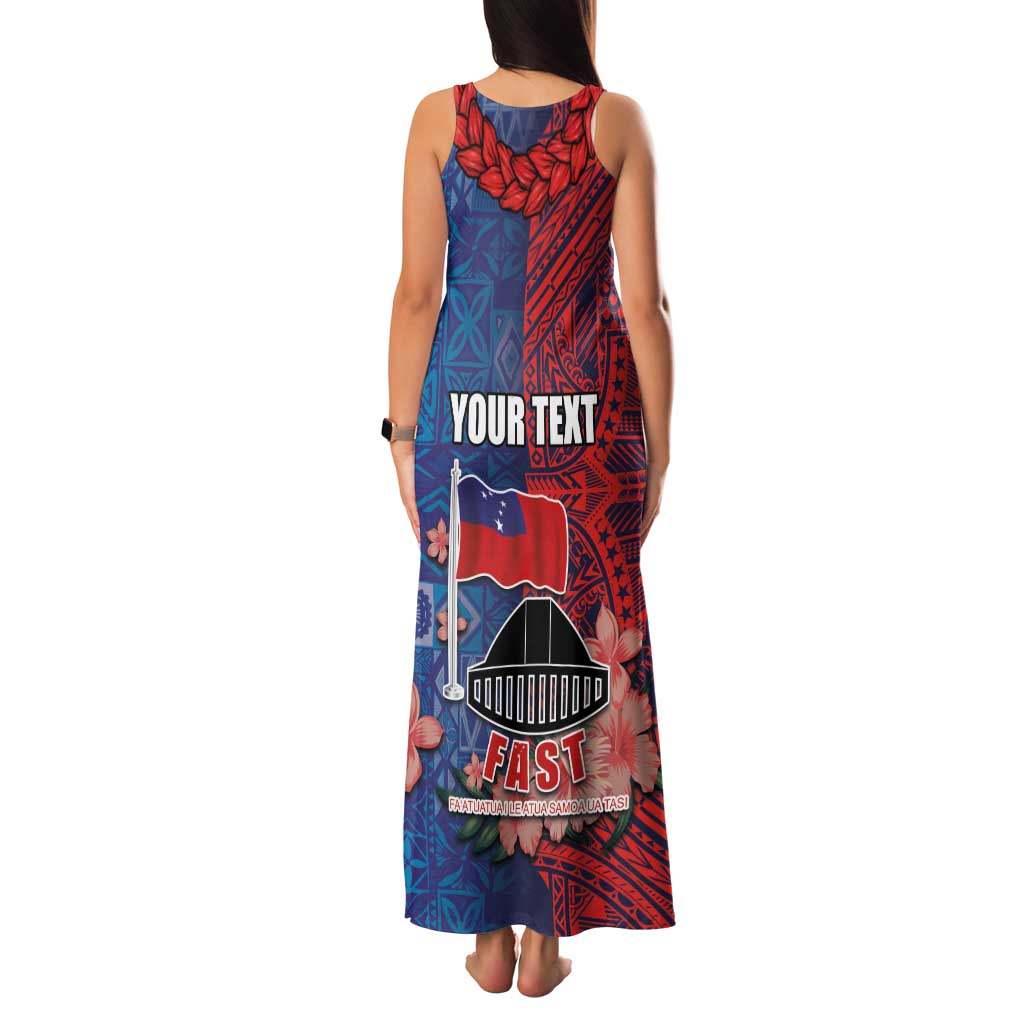 CHOGM FAST Samoa 2024 Family Matching Tank Maxi Dress and Hawaiian Shirt Samoan Tapa Tribal and Ornament Pattern with Hibiscus LT03 - Polynesian Pride