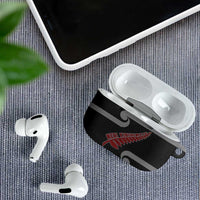 New Zealand Christmas AirPods Case Meri Kirihimete Silver Fern Knit Style Red Color LT03 - Polynesian Pride