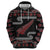 New Zealand Christmas Hoodie Meri Kirihimete Silver Fern Knit Style Red Color - Polynesian Pride