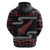 New Zealand Christmas Zip Hoodie Meri Kirihimete Silver Fern Knit Style Red Color - Polynesian Pride
