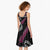 New Zealand Christmas Midi Dress Meri Kirihimete Silver Fern Knit Style Pink Color - Polynesian Pride