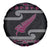 New Zealand Christmas Spare Tire Cover Meri Kirihimete Silver Fern Knit Style Pink Color - Polynesian Pride