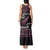 New Zealand Christmas Tank Maxi Dress Meri Kirihimete Silver Fern Knit Style Pink Color - Polynesian Pride