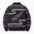New Zealand Christmas Bomber Puffer Jacket Meri Kirihimete Silver Fern Knit Style Purple Color - Polynesian Pride