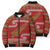 New Zealand Christmas Bomber Puffer Jacket Meri Kirihimete Silver Fern Knit Style Green Color - Polynesian Pride