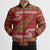 New Zealand Christmas Bomber Puffer Jacket Meri Kirihimete Silver Fern Knit Style Green Color - Polynesian Pride