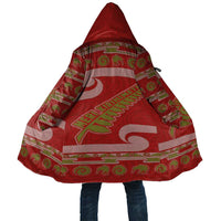 New Zealand Christmas Cloak Meri Kirihimete Silver Fern Knit Style Green Color LT03 Unisex Green - Polynesian Pride