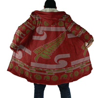 New Zealand Christmas Cloak Meri Kirihimete Silver Fern Knit Style Green Color LT03 - Polynesian Pride