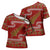 New Zealand Christmas Cross Shoulder Shirt Meri Kirihimete Silver Fern Knit Style Green Color - Polynesian Pride