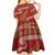 New Zealand Christmas Kid Short Sleeve Dress Meri Kirihimete Silver Fern Knit Style Green Color - Polynesian Pride