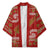New Zealand Christmas Kimono Meri Kirihimete Silver Fern Knit Style Green Color - Polynesian Pride