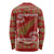 New Zealand Christmas Long Sleeve Shirt Meri Kirihimete Silver Fern Knit Style Green Color - Polynesian Pride