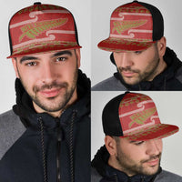 New Zealand Christmas Mesh Trucker Cap Meri Kirihimete Silver Fern Knit Style Green Color - Polynesian Pride