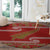 New Zealand Christmas Round Carpet Meri Kirihimete Silver Fern Knit Style Green Color - Polynesian Pride