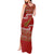 New Zealand Christmas Tank Maxi Dress Meri Kirihimete Silver Fern Knit Style Green Color - Polynesian Pride
