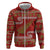 New Zealand Christmas Zip Hoodie Meri Kirihimete Silver Fern Knit Style Green Color - Polynesian Pride
