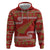 New Zealand Christmas Zip Hoodie Meri Kirihimete Silver Fern Knit Style Green Color - Polynesian Pride