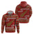 New Zealand Christmas Zip Hoodie Meri Kirihimete Silver Fern Knit Style Green Color - Polynesian Pride