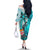 fiji-australia-rugby-off-the-shoulder-long-sleeve-dress-kangaroo-and-palm-tree-blue-tapa-pattern-mix-aboriginal