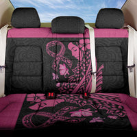 Breast Cancer Awareness Back Car Seat Cover Think Pink Polynesian Ribbon and Butterfly