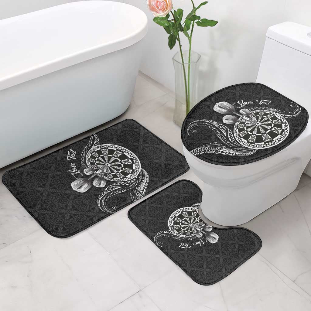 Personalised Niue Darts Masters Bathroom Set Tribal Hiapo Dartboard - Polynesian Pride