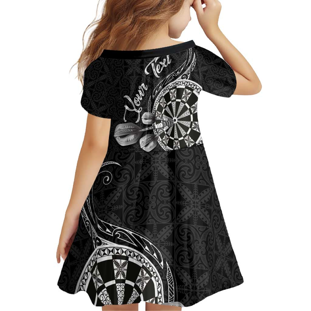 Personalised Niue Darts Masters Family Matching Puletasi and Hawaiian Shirt Tribal Hiapo Dartboard - Polynesian Pride