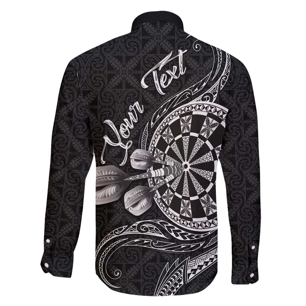 Personalised Niue Darts Masters Family Matching Puletasi and Hawaiian Shirt Tribal Hiapo Dartboard - Polynesian Pride