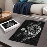 Personalised Niue Darts Masters Puzzle Tribal Hiapo Dartboard - Polynesian Pride