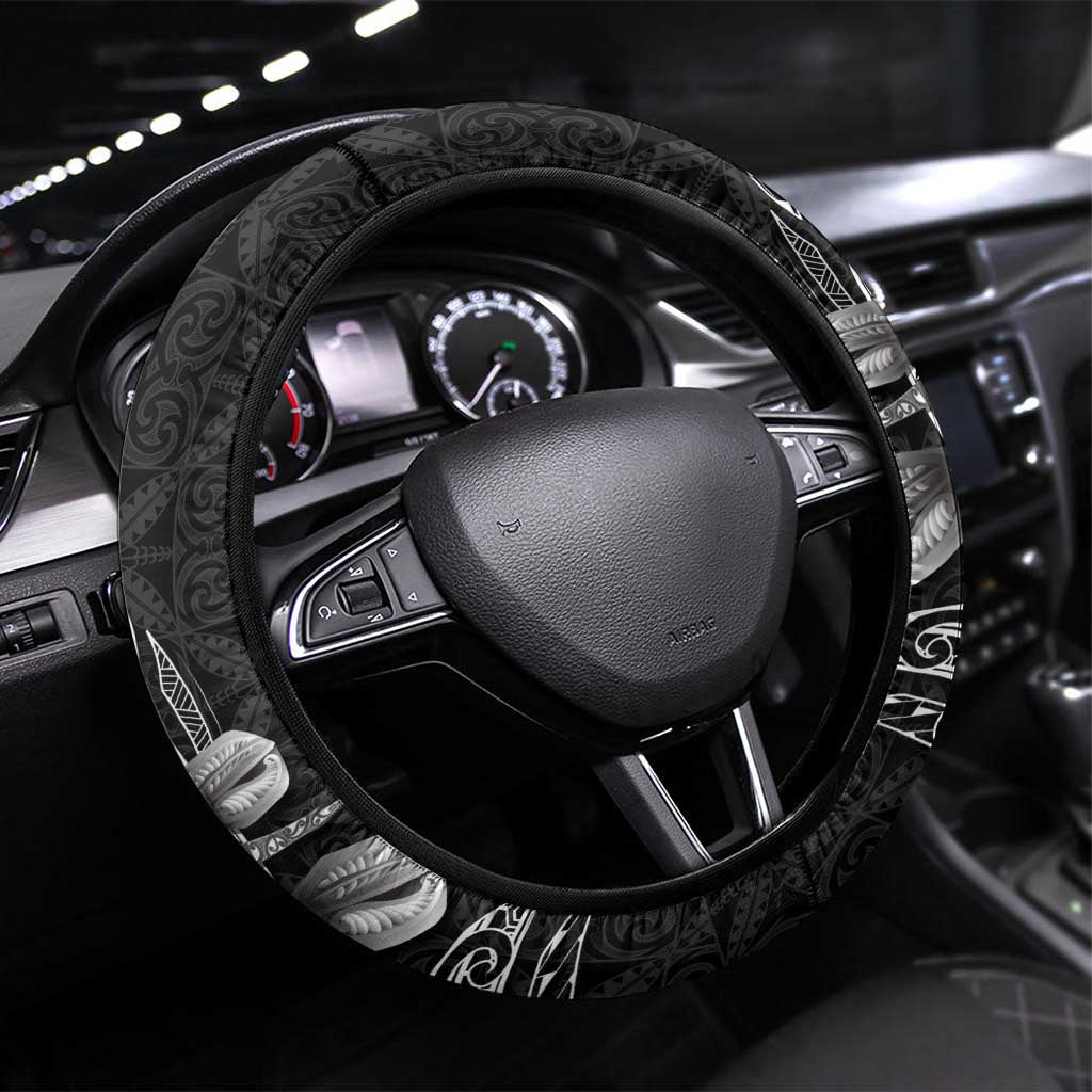 Niue Darts Masters Steering Wheel Cover Tribal Hiapo Dartboard - Polynesian Pride