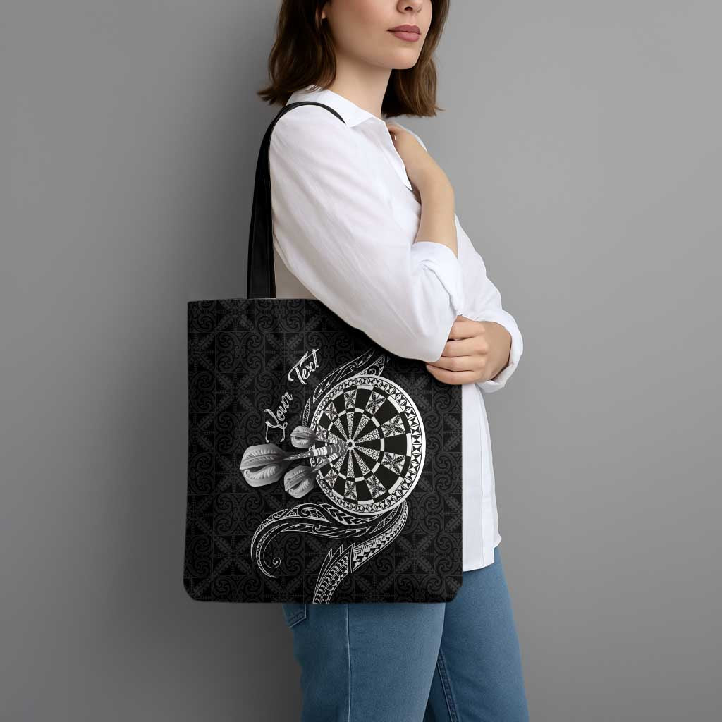 Personalised Niue Darts Masters Tote Bag Tribal Hiapo Dartboard - Polynesian Pride