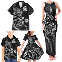 Personalised New Zealand Aotearoa Darts Masters Family Matching Tank Maxi Dress and Hawaiian Shirt Tribal Silver Fern and Ta Moko Dartboard LT03 - Polynesian Pride