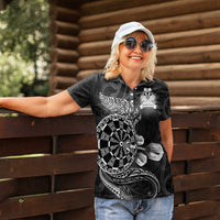 Personalised New Zealand Aotearoa Darts Masters Women Polo Shirt Tribal Silver Fern and Ta Moko Dartboard LT03 - Polynesian Pride