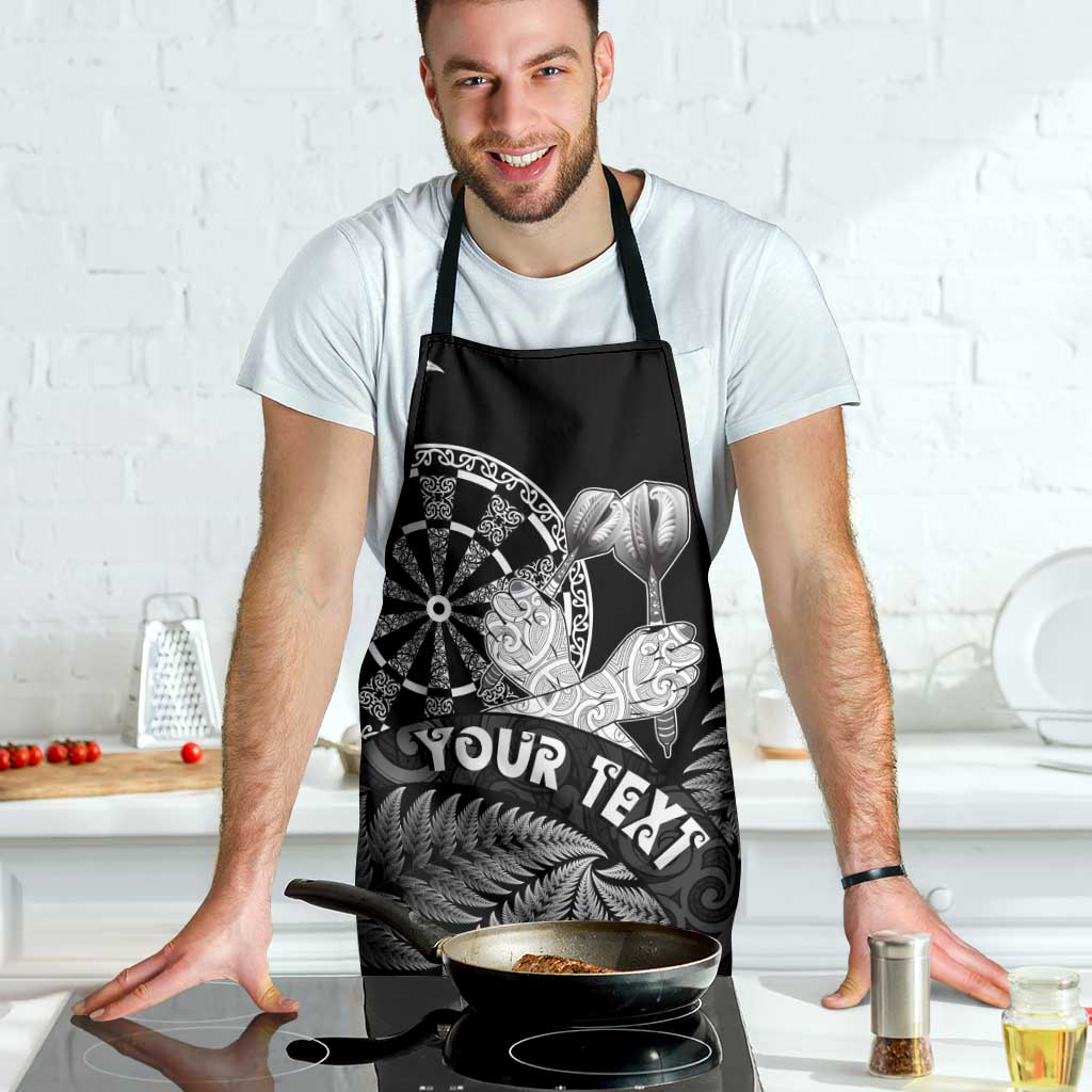 Personalised New Zealand Aotearoa Darts Masters Apron Silver Fern and Maori Spirit - Polynesian Pride