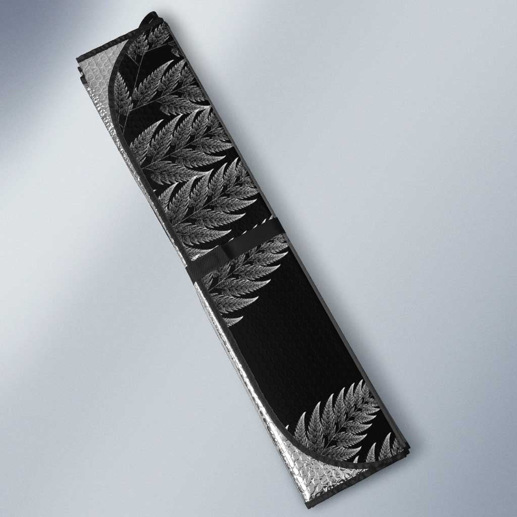 Personalised New Zealand Aotearoa Darts Masters Auto Sun Shade Silver Fern and Maori Spirit - Polynesian Pride