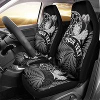 Personalised New Zealand Aotearoa Darts Masters Car Seat Cover Silver Fern and Maori Spirit LT03 - Polynesian Pride