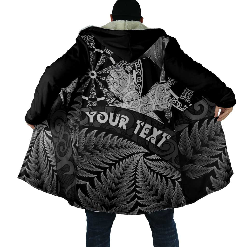 Personalised New Zealand Aotearoa Darts Masters Cloak Silver Fern and Maori Spirit - Polynesian Pride