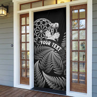 Personalised New Zealand Aotearoa Darts Masters Door Cover Silver Fern and Maori Spirit LT03 - Polynesian Pride