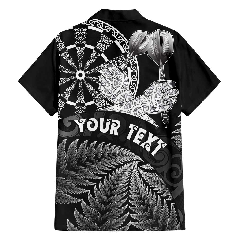 Personalised New Zealand Aotearoa Darts Masters Family Matching Long Sleeve Bodycon Dress and Hawaiian Shirt Silver Fern and Maori Spirit LT03 - Polynesian Pride