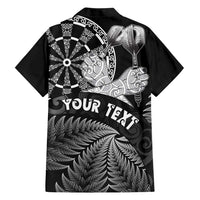 Personalised New Zealand Aotearoa Darts Masters Hawaiian Shirt Silver Fern and Maori Spirit LT03 - Polynesian Pride