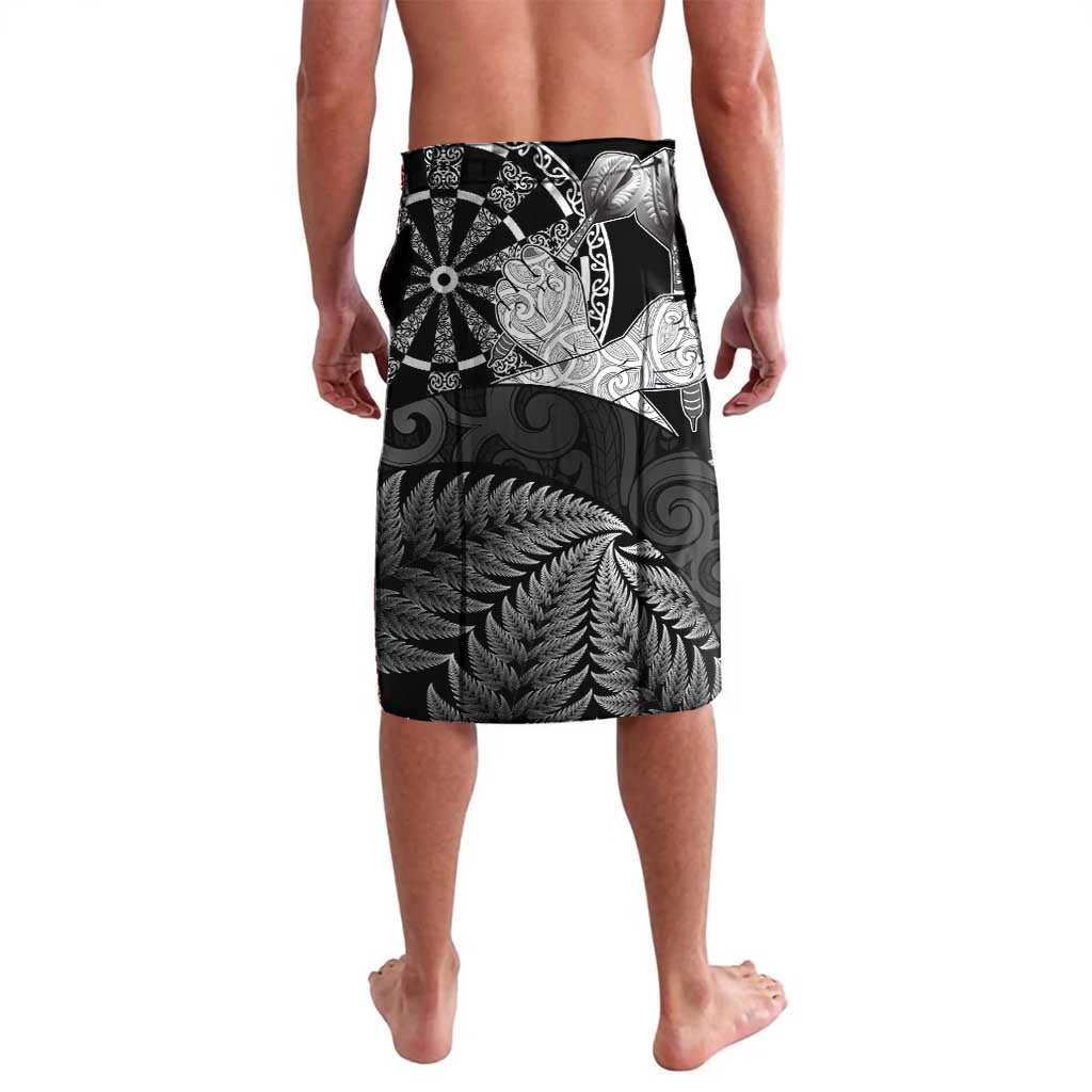Personalised New Zealand Aotearoa Darts Masters Lavalava Silver Fern and Maori Spirit - Polynesian Pride