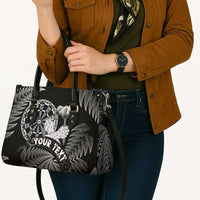 Personalised New Zealand Aotearoa Darts Masters Leather Bag Silver Fern and Maori Spirit - Polynesian Pride