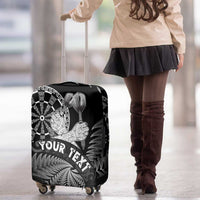 Personalised New Zealand Aotearoa Darts Masters Luggage Cover Silver Fern and Maori Spirit LT03 - Polynesian Pride