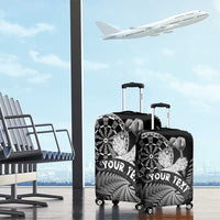 Personalised New Zealand Aotearoa Darts Masters Luggage Cover Silver Fern and Maori Spirit LT03 - Polynesian Pride