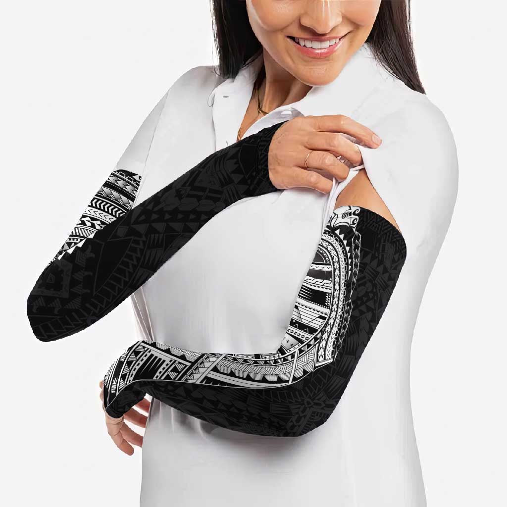 Traditional Polynesian Art Tattoos Arm Sleeves Black Color - Polynesian Pride
