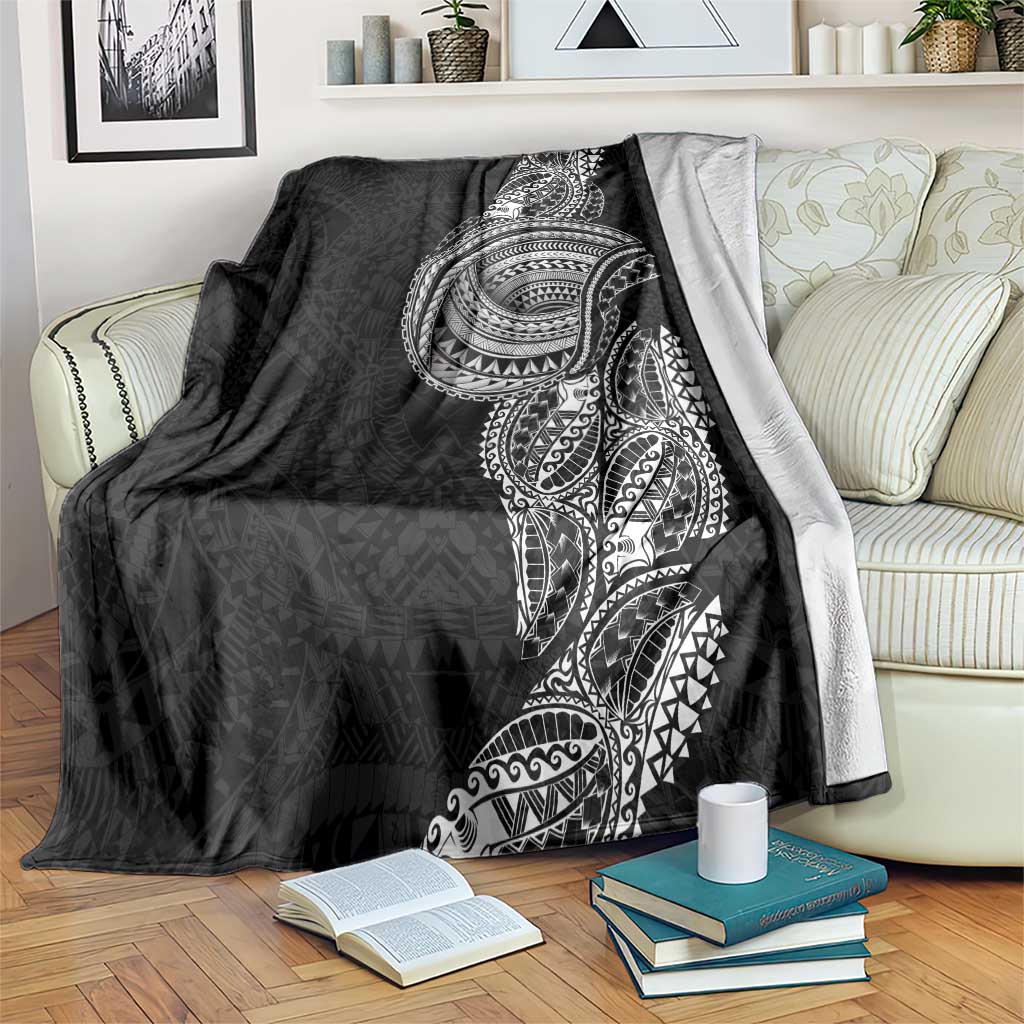 Traditional Polynesian Art Tattoos Blanket Black Color LT03 Black - Polynesian Pride