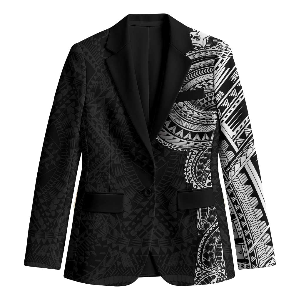 Traditional Polynesian Art Tattoos Blazer Black Color - Polynesian Pride