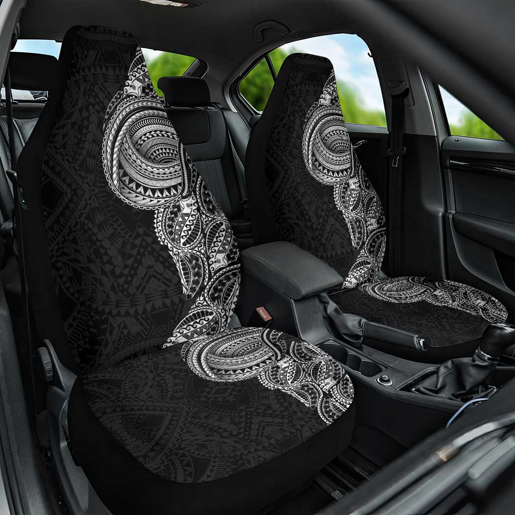 Traditional Polynesian Art Tattoos Car Seat Cover Black Color LT03 One Size Black - Polynesian Pride
