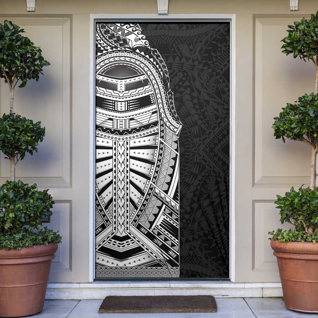 Traditional Polynesian Art Tattoos Door Cover Black Color LT03 Black - Polynesian Pride