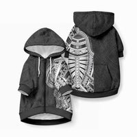 Traditional Polynesian Art Tattoos Pet Hoodie LT03 Zip-up Black - Polynesian Pride