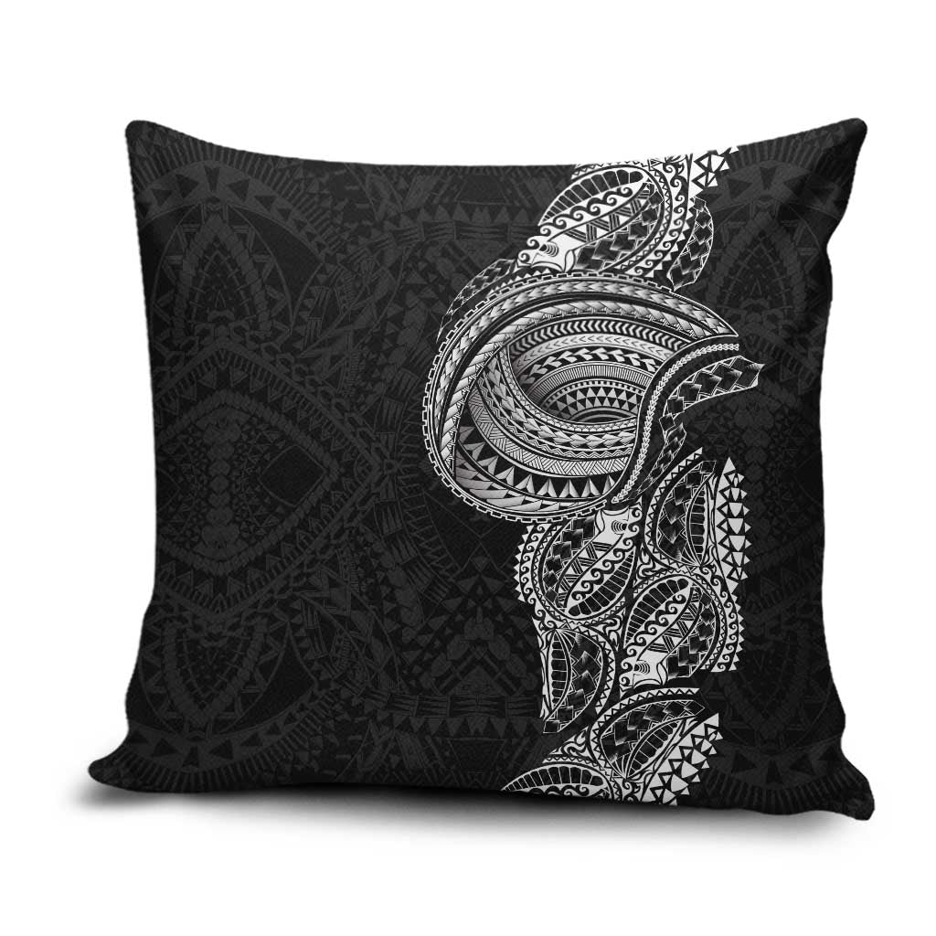 Traditional Polynesian Art Tattoos Pillow Cover Black Color LT03 Black - Polynesian Pride